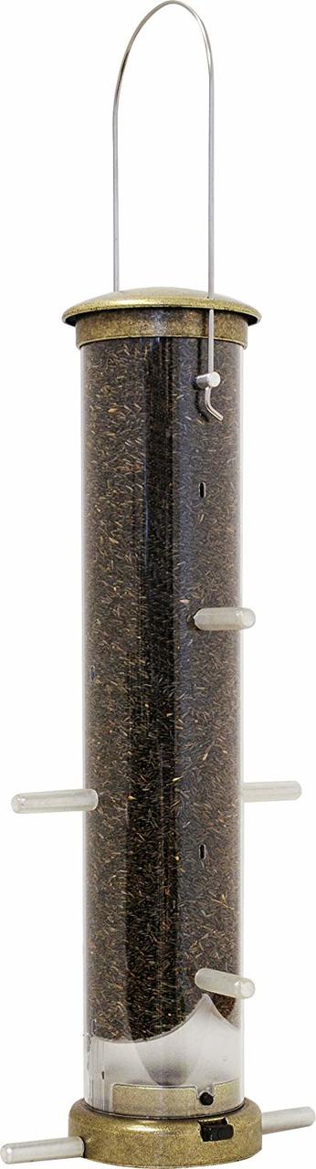 Quick-Clean Brass Thistle Tube Feeder, Medium