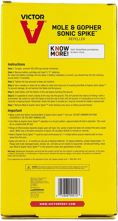 Victor's Mole and Gopher Twin Pack Sonic Spikes