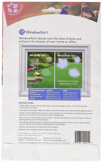 Window Alert Leaf Medley Decals