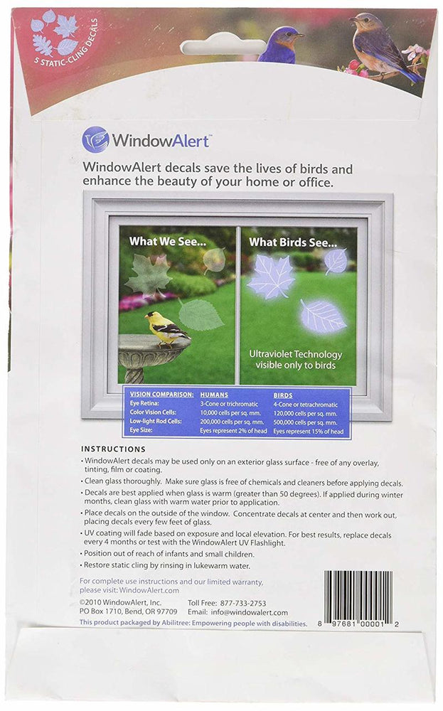 Buy Window Alert Leaf Medley Decals Online in USA, Window Alert Leaf