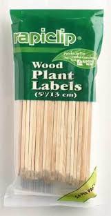 Wood Plant Labels, 5 Inch